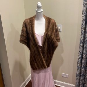 Vintage Real mink shawl